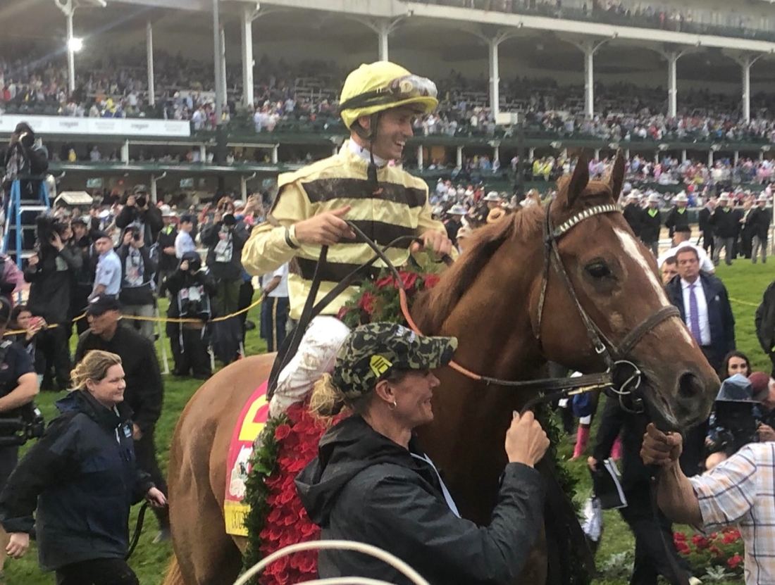 Country House in the Kentucky Derby winner's circle